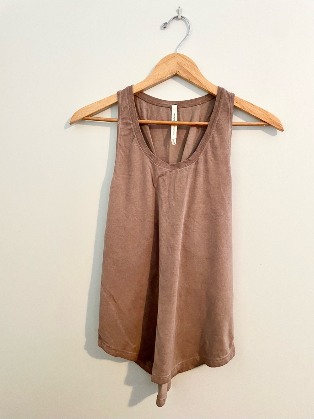 The Group Babaton Taupe Scoop Neck Tank